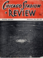 GAVILAN, KID-JOHNNY BRATTON OFFICIAL PROGRAM (1951)