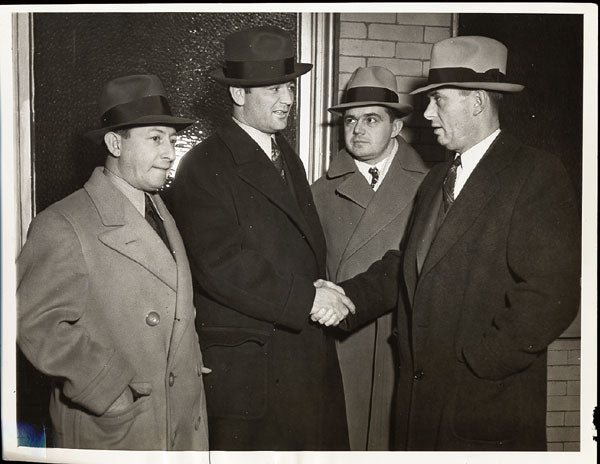 BRADDOCK, JAMES & JOE GOULD WIRE PHOTO (1937)