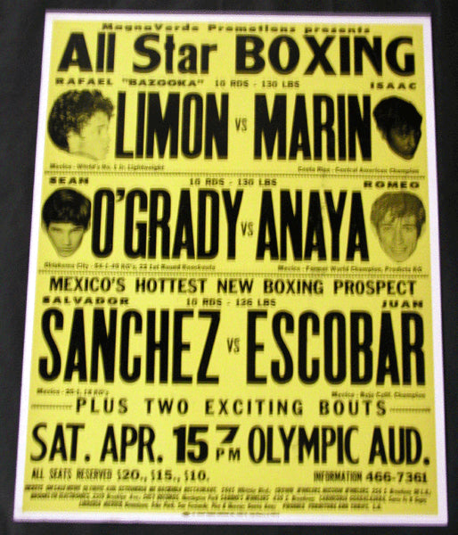 SANCHEZ, SALVADOR-JUAN ESCOBAR ON SITE POSTER (1978)