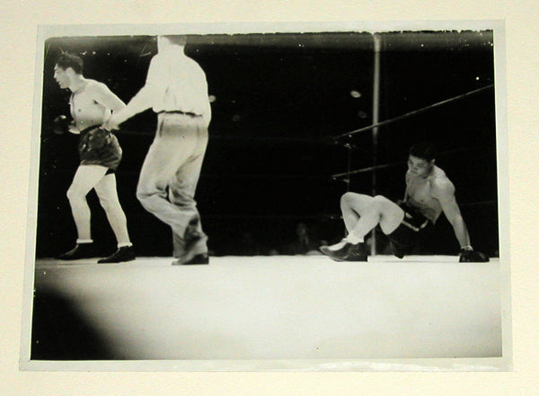 LOUIS, JOE-MAX SCHMELING I LARGE FORMAT ORIGINAL PHOTO (1936)