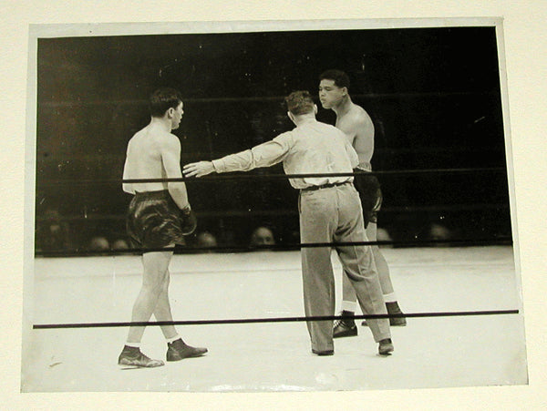 LOUIS, JOE-MAX SCHMELING I LARGE FORMAT ORIGINAL PHOTO (1936)