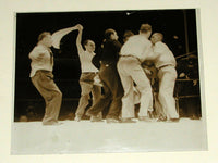 LOUIS, JOE-MAX SCHMELING I LARGE FORMAT ORIGINAL PHOTO (1936)