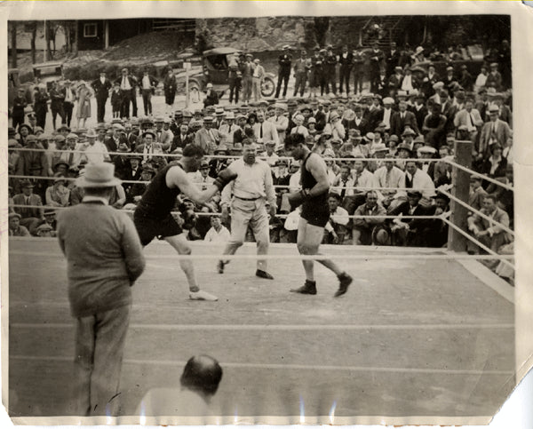 DEMPSEY, JACK WIRE PHOTO (1926-TRAINING FOR TUNNEY)