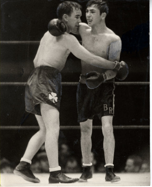 ROSS, BARNEY-JIMMY MCLARNIN WIRE PHOTO (1934)