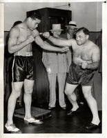 LOUIS, JOE-TONY GALENTO WIRE PHOTO (1939-WEIGH IN)