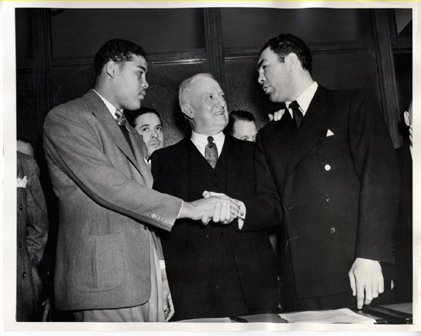 LOUIS, JOE-MAX SCHMELING II WIRE PHOTO (1938)