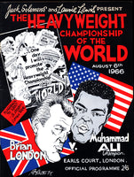 ALI, MUHAMMAD-BRIAN LONDON OFFICIAL PROGRAM (1966)