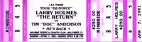 HOLMES, LARRY-TIM "DOC" ANDERSON FULL TICKET (1991)