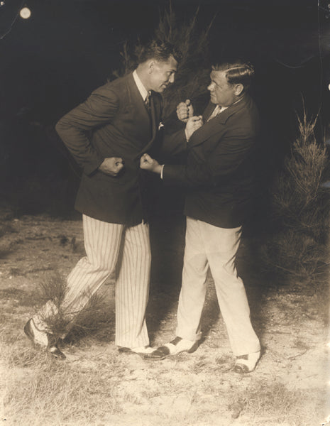 DEMPSEY, JACK & BABE RUTH WIRE PHOTO (1920'S)