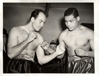 LOUIS, JOE-JOHNNY PAYCHECK WIRE PHOTO (1940)