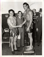 LOUIS, JOE-ARTURO GODOY I WIRE PHOTO (1940-WEIGH IN)