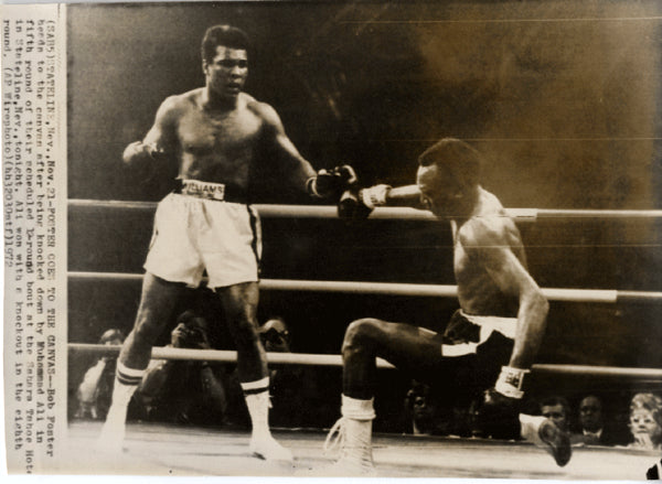 ALI, MUHAMMAD-BOB FOSTER WIRE PHOTO (1972)