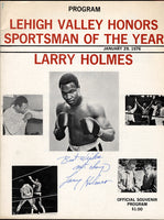 HOLMES, LARRY-JOE GHOLSTON OFFICIAL PROGRAM (1976-SIGNED BY HOLMES)