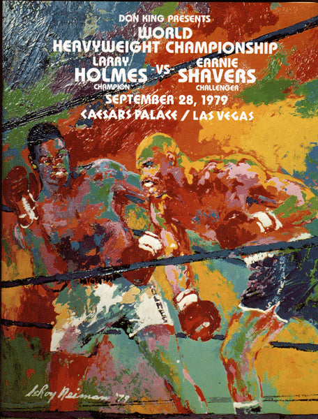 HOLMES, LARRY-EARNIE SHAVERS OFFICIAL PROGRAM (1979)