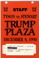 TYSON, MIKE-ALEX STEWART CREDENTIAL (1990)