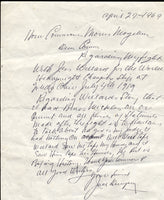 DEMPSEY, JACK HAND WRITTEN & SIGNED LETTER