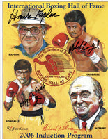 2006 INTERNATIONAL BOXING HALL OF FAME INDUCTION SIGNED PROGRAM