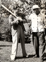 LOUIS, JOE & JOE DIMAGGIO ORIGINAL WIRE PHOTO (1937)