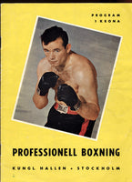 JOHANSSON, INGEMAR-NEVILLE ROWE OFFICIAL PROGRAM (1959)