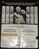 HAGLER, MARVIN-JAMIE THOMAS ON SITE POSTER (1979)