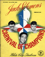 CARNIVAL OF CHAMPIONS OFFICIAL PROGRAM (1951-TURPIN, COCKELL)