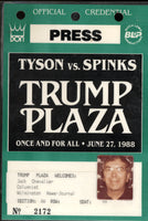 TYSON, MIKE-MICHAEL SPINKS CREDENTIAL (1988)
