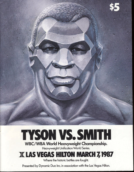 TYSON, MIKE-JAMES "BONECRUSHER" SMITH OFFICIAL PROGRAM (1987)