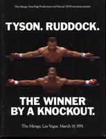 TYSON, MIKE-RAZOR RUDDOCK I OFFICIAL PROGRAM (1991)