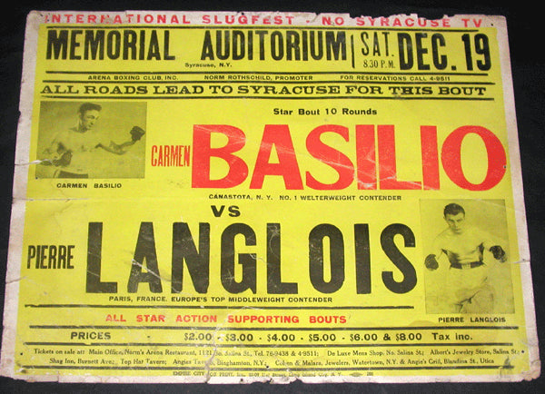 BASILIO, CARMEN-PIERRE LANGLOIS ON SITE POSTER (1953)