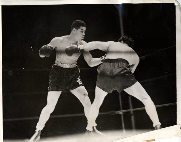 LOUIS, JOE-MAX SCHMELING I WIRE PHOTO (1936)