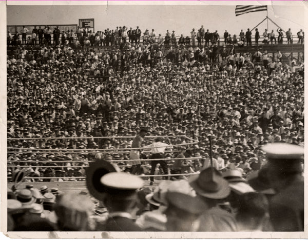 DEMPSEY, JACK-JESS WILLARD ORIGINAL WIRE PHOTO (1919)