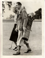 CARPENTIER, GEORGES WIRE PHOTO (1938-PLAYING GOLF)