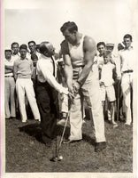 CARNERA, PRIMO WIRE PHOTO (1934-PLAYING GOLF)