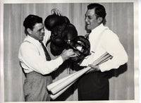 WALKER, MICKEY & KING LEVINSKY WIRE PHOTO (1932)