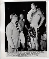 PATTERSON, FLOYD-ROY HARRIS ORIGINAL WIRE PHOTO (1958-WEIGHING IN)