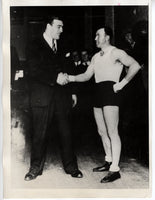 SHARKEY, JACK-PRIMO CARNERA WIRE PHOTO