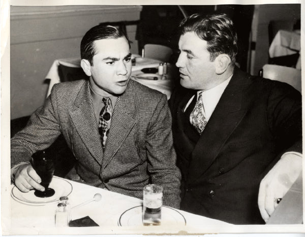 ROSS, BARNEY & JAMES BRADDOCK WIRE PHOTO (1937)