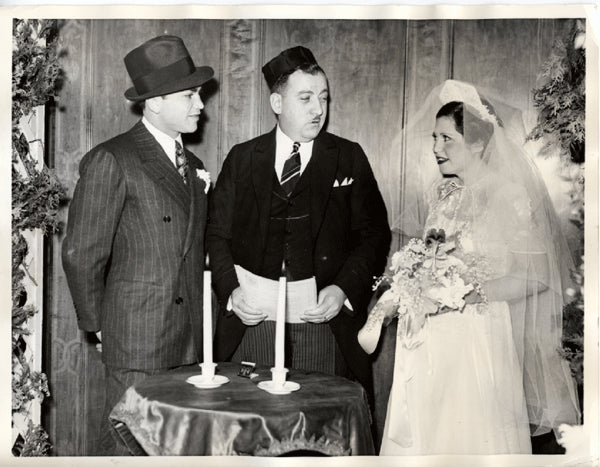ROSS, BARNEY WIRE PHOTO (1937-GETTING MARRIED)
