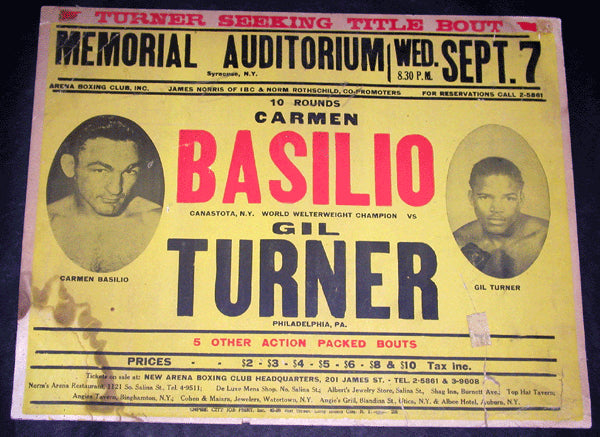 BASILIO, CARMEN-GIL TURNER ON SITE POSTER (1955)