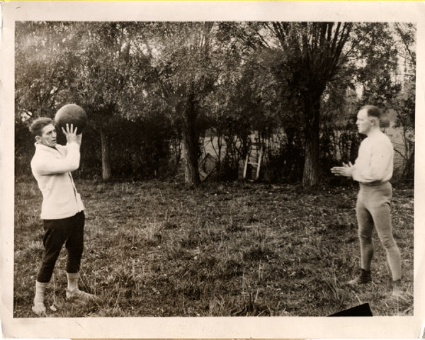 CARPENTIER, GEORGES & JOE BECKETT TRAINING WIRE PHOTO (1919)