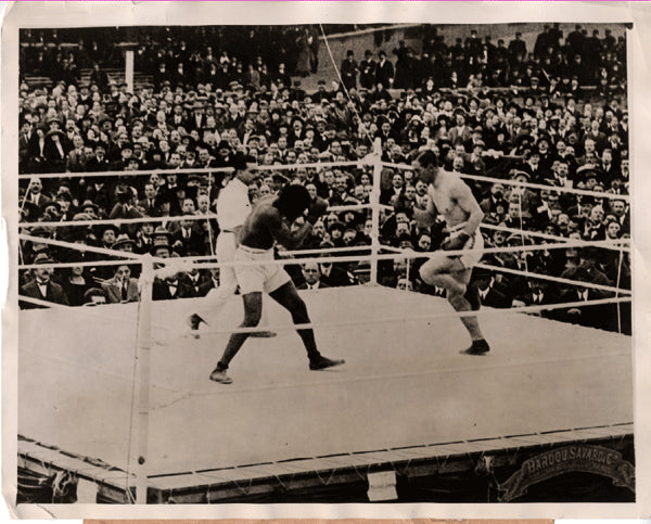 CARPENTIER, GEORGES-BATTLING SIKI ORIGINAL ANTIQUE WIRE PHOTO (1922)