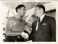 SCHMELING, MAX & GENE TUNNEY WIRE PHOTO (1938)