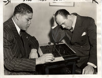 LOUIS, JOE & JOHNNY PAYCHECK WIRE PHOTO (1940)