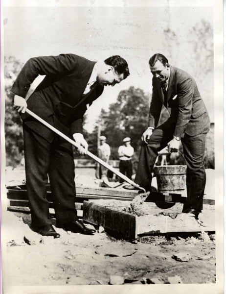 SHARKEY, JACK & JACK DEMPSEY WIRE PHOTO (1933)