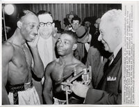 SADDLER, SANDY-TEDDY DAVIS WIRE PHOTO (1955)