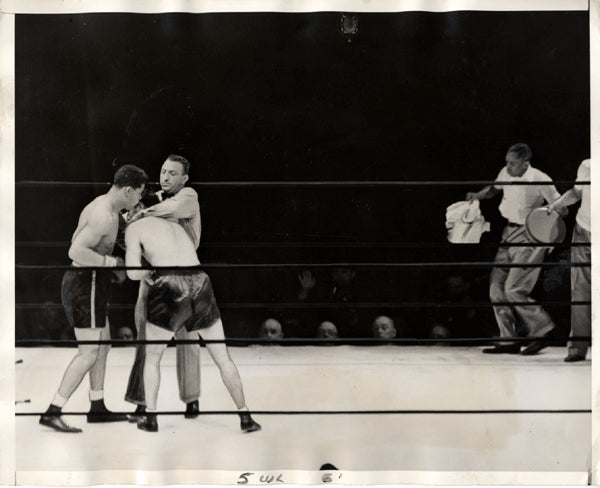 LOUIS, JOE-MAX SCHMELING I WIRE PHOTO (1936)