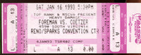 FOREMAN, GEORGE-PIERRE COETZER FULL TICKET (1993)