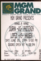 DURAN, ROBERTO-VINNY PAZIENZA STUBLESS TICKET (1994)