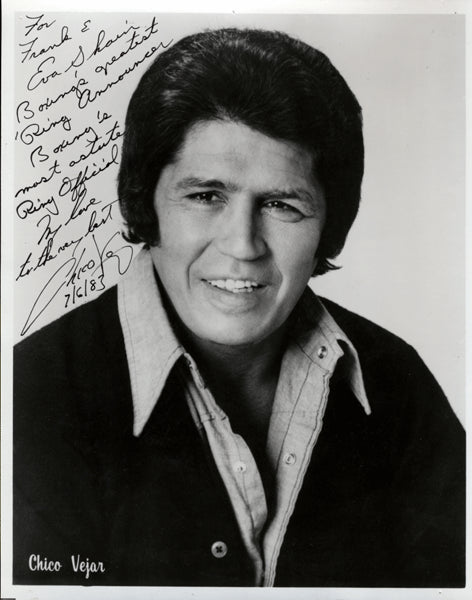 VEJAR, CHICO SIGNED PHOTO