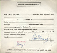TUNNEY, GENE INK SIGNED BANK RECEIPT